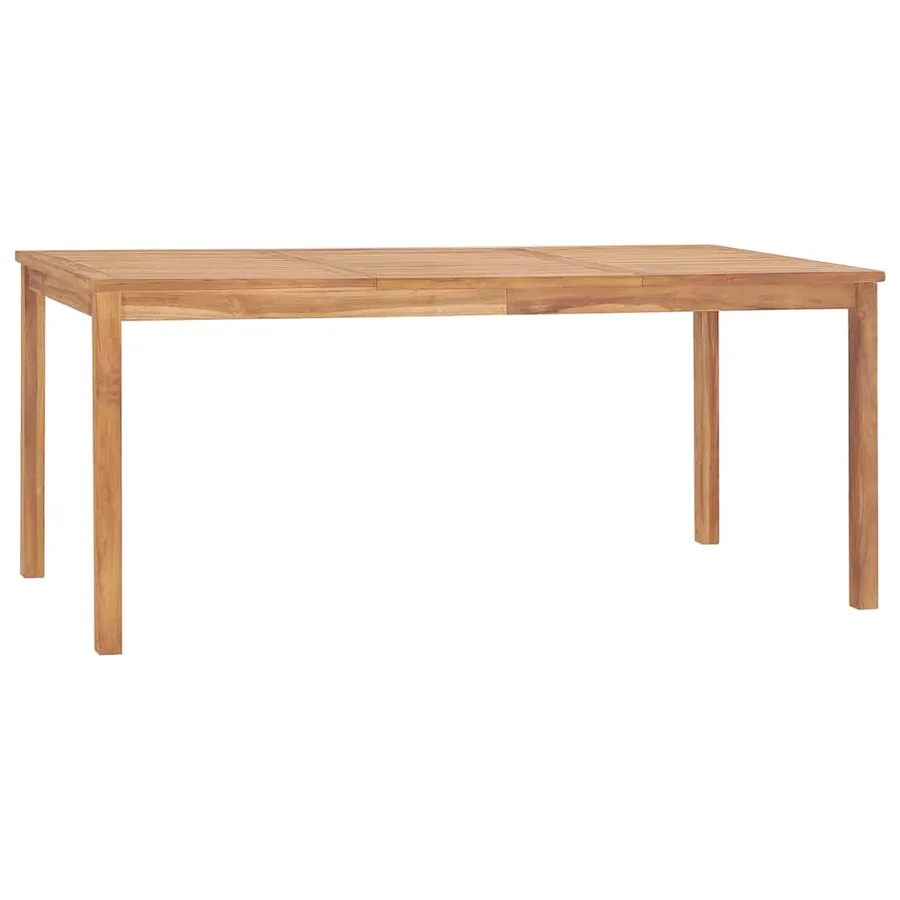 Ensemble de salle à manger de jardin 9 pièces 180 x 90 cm en bois de teck massif - 9