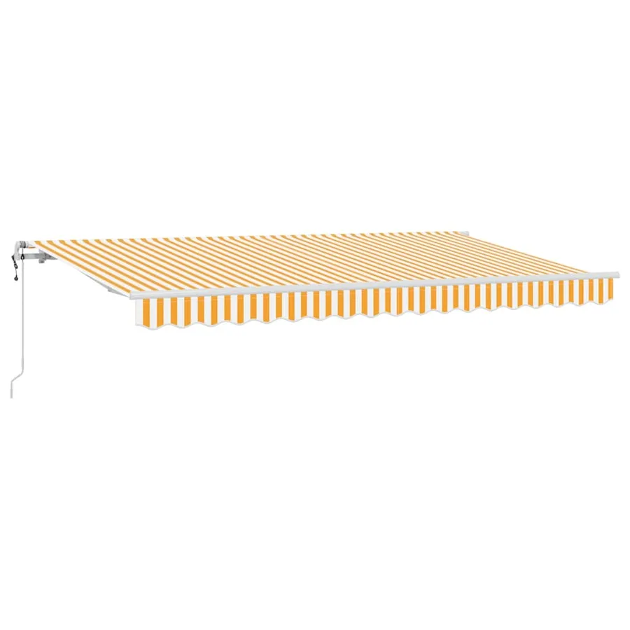 Auvent Rétractable Jaune 400 x 200 cm tissu - 2