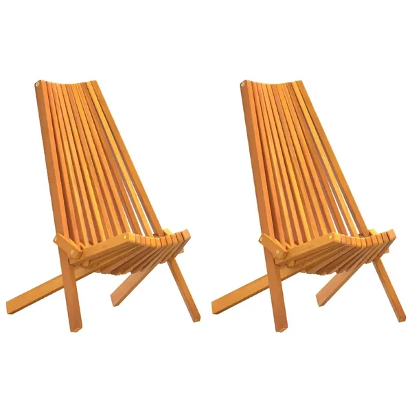 Chaise 2 pcs Marron 69 x 56 x 84 cm Bois d'Acacia Massif