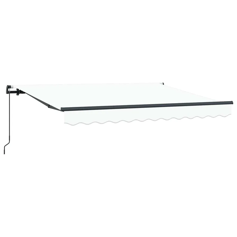 Auvent Rétractable Blanc 250 x 200 cm tissu - 4