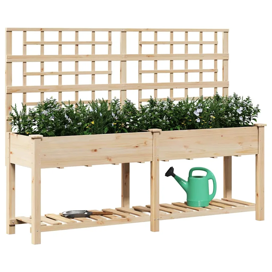 Cache-pot de jardin Beige 203,5 x 54 x 152,5 cm - 3