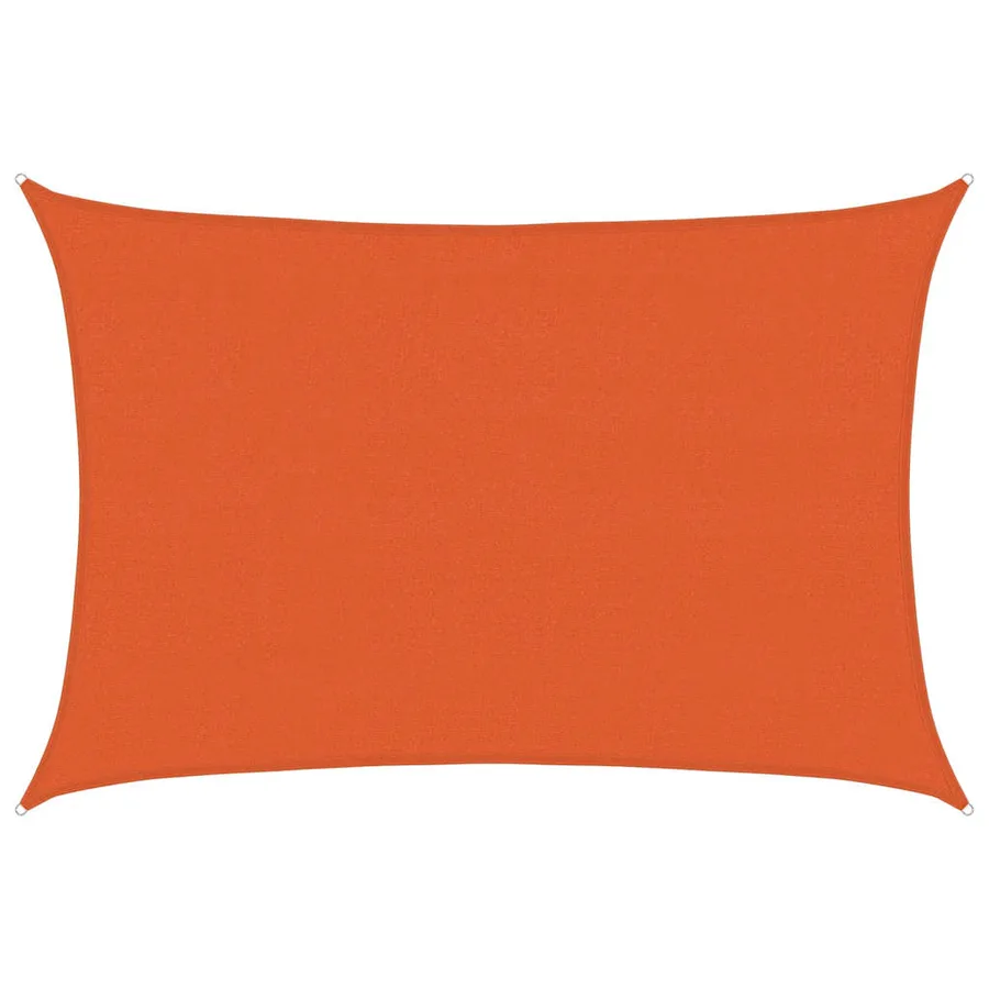 Voile d'ombrage 160 g/m² Orange 4x6 m PEHD - 2