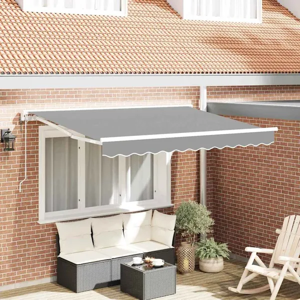 Cadre d'auvent Blanc 2,5 x 2 m Métal