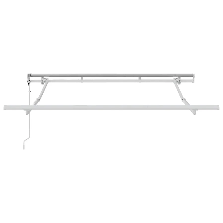 Cadre d'auvent Blanc 2,5 x 2 m Métal - 4