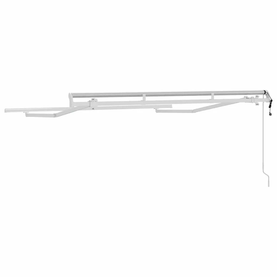 Cadre d'auvent Blanc 2,5 x 2 m Métal - 6