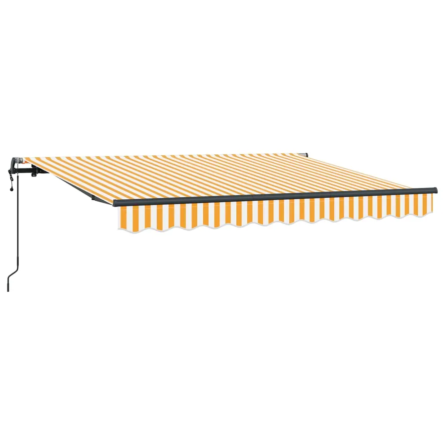 Auvent Rétractable Jaune 300 x 200 cm tissu - 2