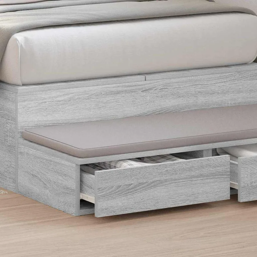 Tiroirs de lit avec tiroir Gris Sonoma 90 x 36,5 x 16,5 cm - 4