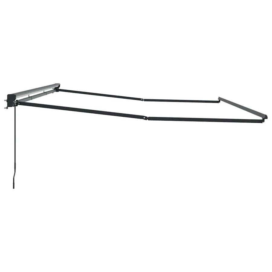 Cadre d'auvent Réglable Anthracite 4,5 × 3 m Acier - 5
