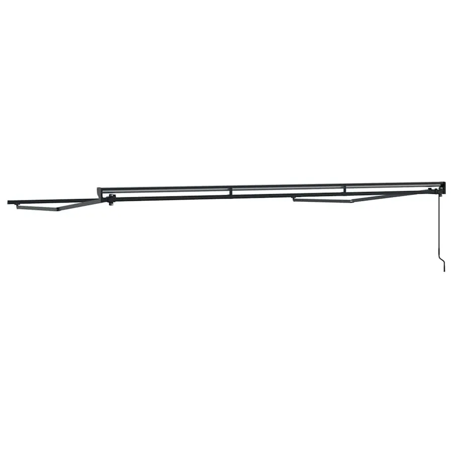 Cadre d'auvent Réglable Anthracite 4,5 × 3 m Acier - 6