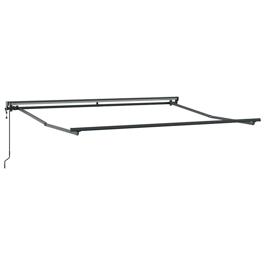 Cadre d'auvent Réglable Anthracite 3,5 x 2,5 m Acier - 2