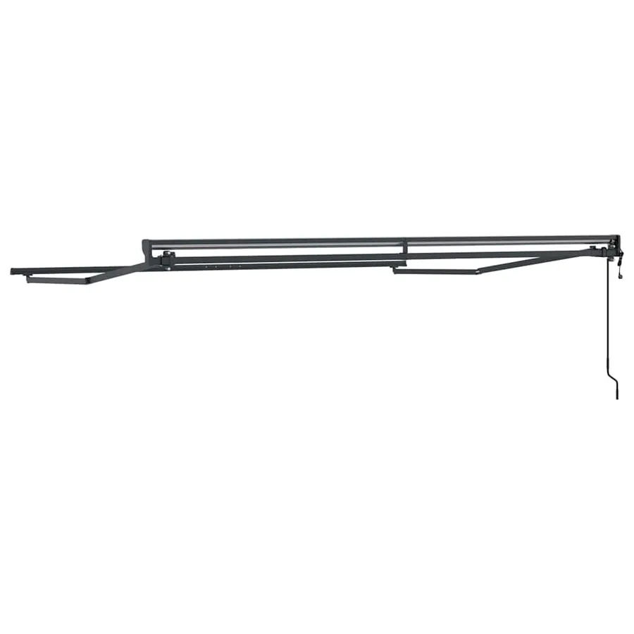 Cadre d'auvent Réglable Anthracite 3,5 x 2,5 m Acier - 6