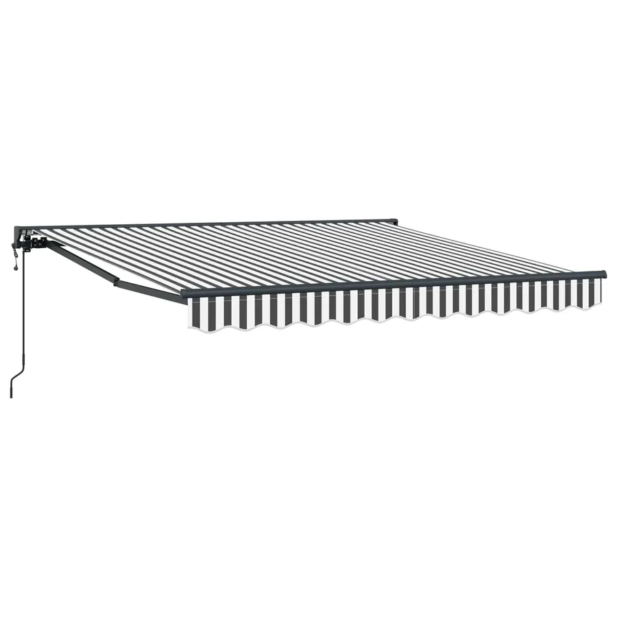 Cadre d'auvent Anthracite et blanc 350 x 250 cm - 2