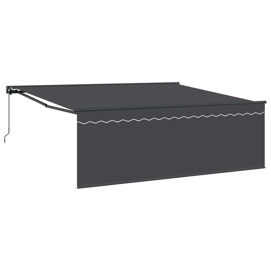 Cadre d'auvent Jaune et blanc 350 x 250 cm - 2