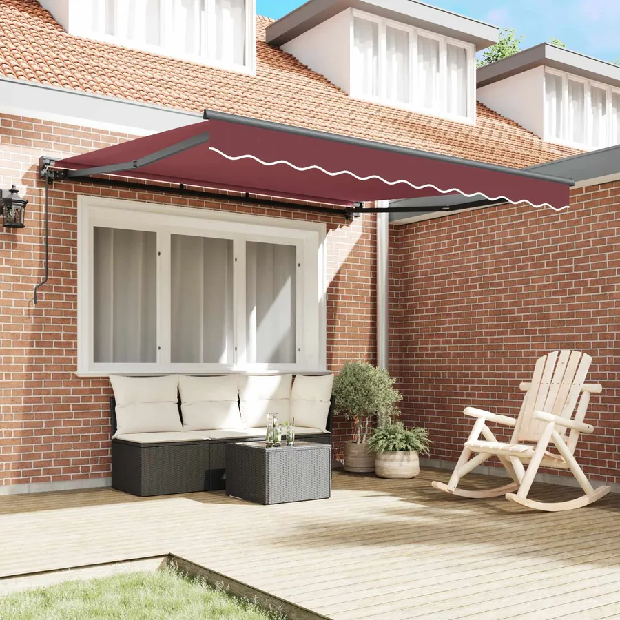 Cadre d'auvent Bordeaux 350 x 250 cm - 3