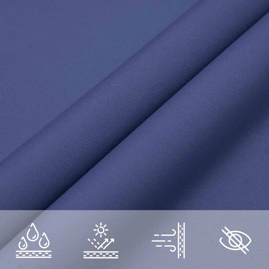 Voile d'ombrage bleue 2x2x2 m 100% polyester Oxford - 7