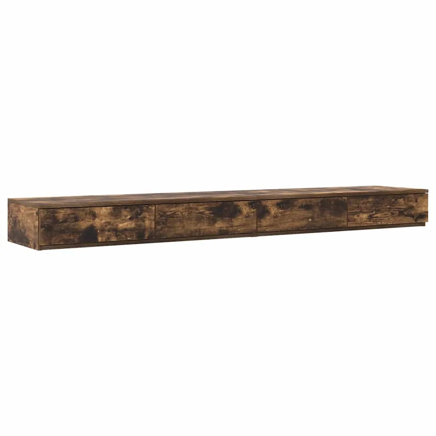 Tiroirs de lit avec tiroir Chêne fumé 180 x 36,5 x 16,5 cm - 2