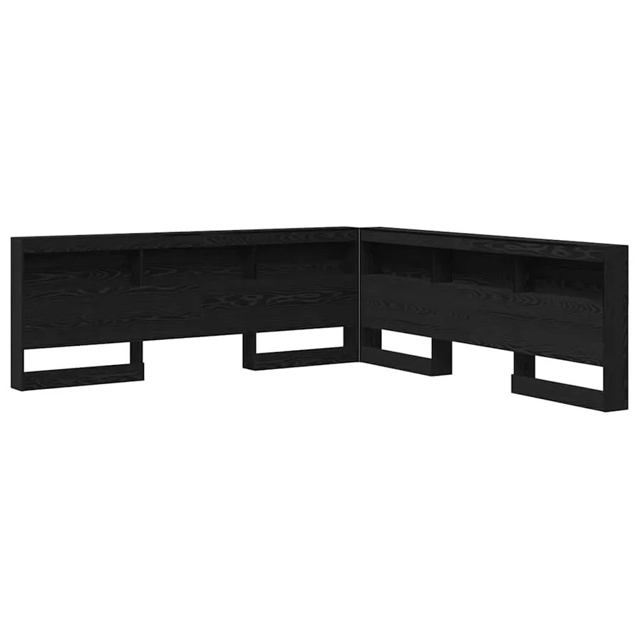 Tête de lit de rangement Chêne noir 180 cm Bois d'ingénierie - 2