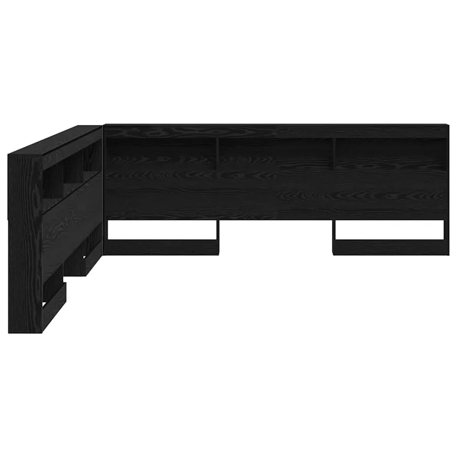 Tête de lit de rangement Chêne noir 180 cm Bois d'ingénierie - 7