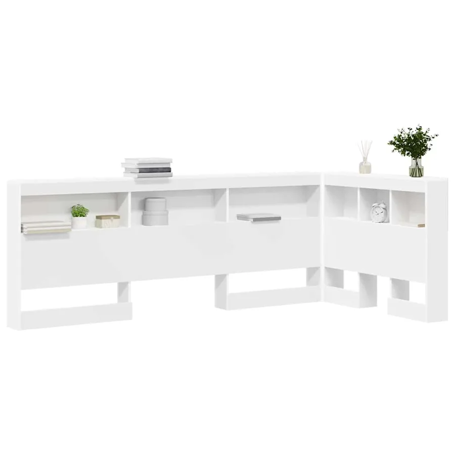 Tête de lit de rangement Blanc 75 cm Bois d'ingénierie - 3