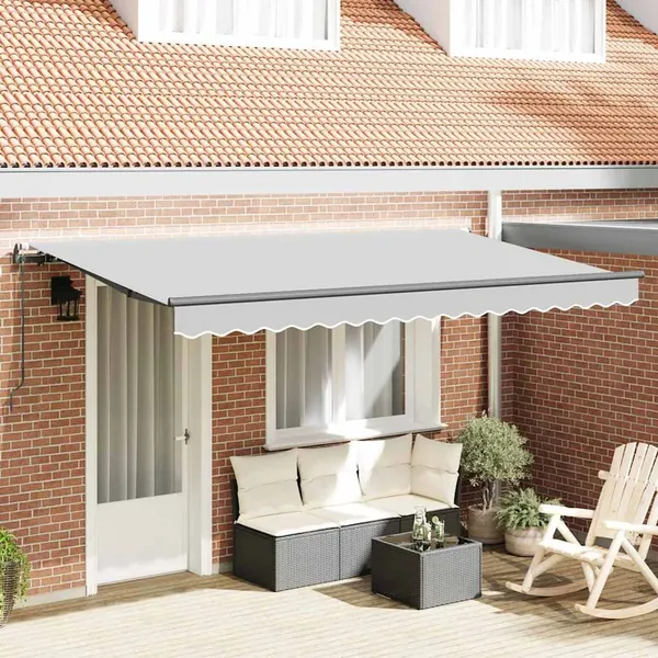 Cadre d'auvent Anthracite 4 x 2 m Métal