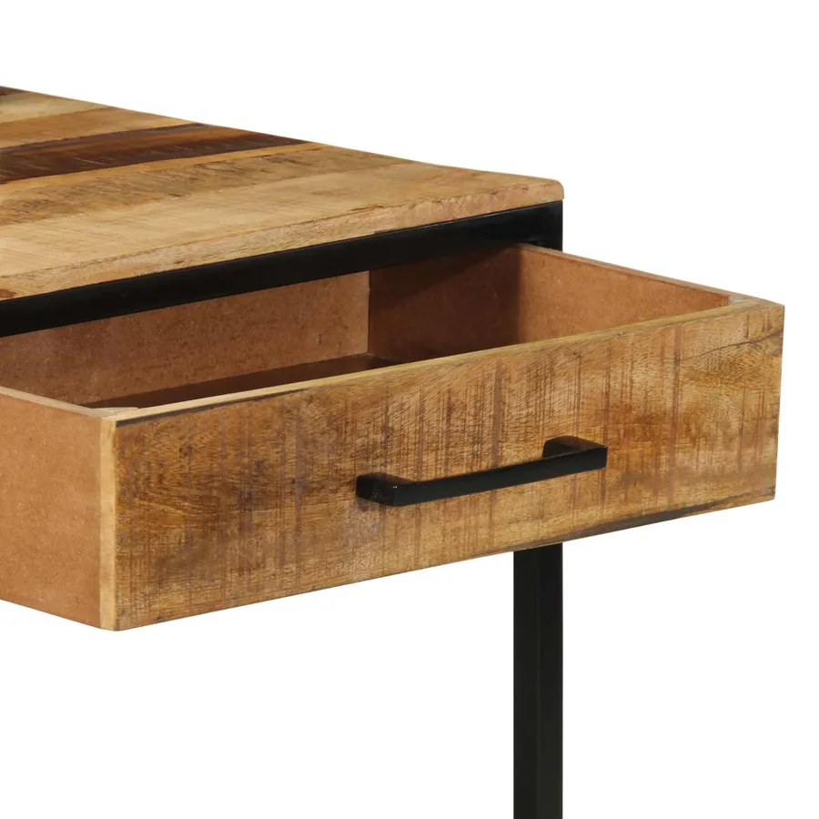 Table console avec tiroir Marron 100 x 55 x 89.5 cm - 9