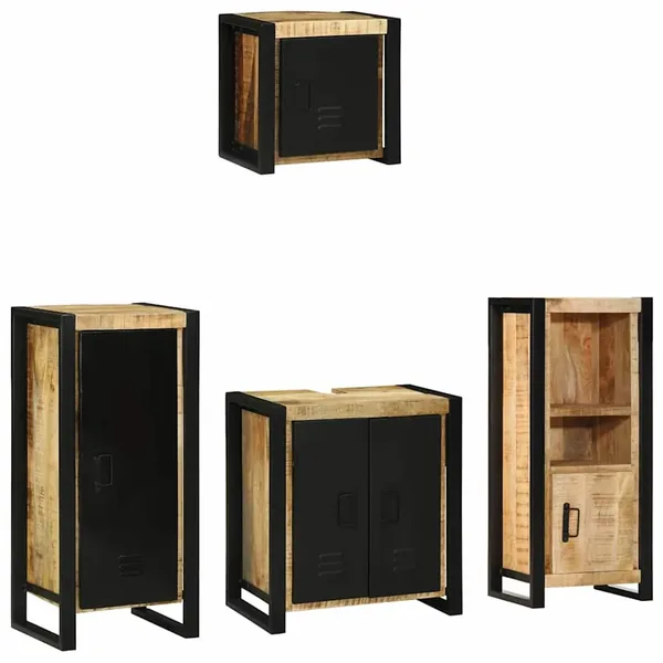 Ensemble de mobilier de salle de bain avec tiroir 4 pcs