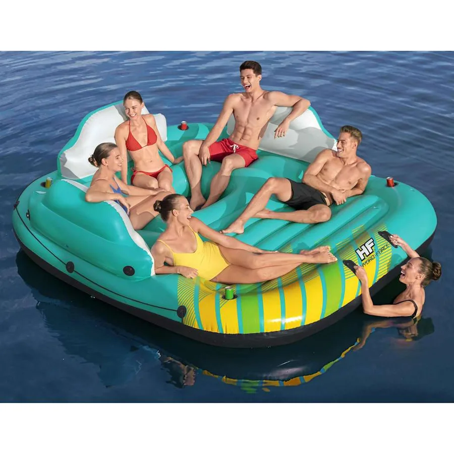 Bestway Île de piscine gonflable 5 personnes Sunny Lounge 291x265x83cm - 3