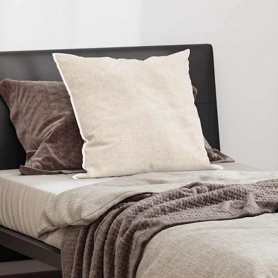 Oreiller avec oreiller Blanc 80 x 80 cm Coton