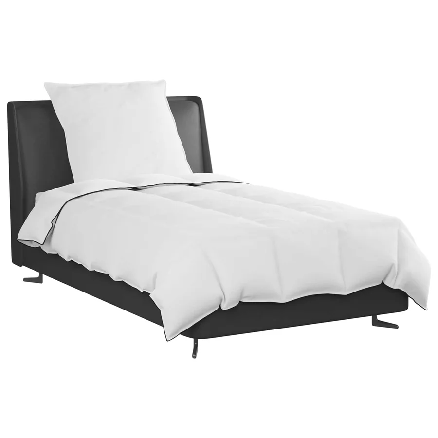 Duvet d'hiver avec oreiller 2 pcs Blanc Plume de canard - 3