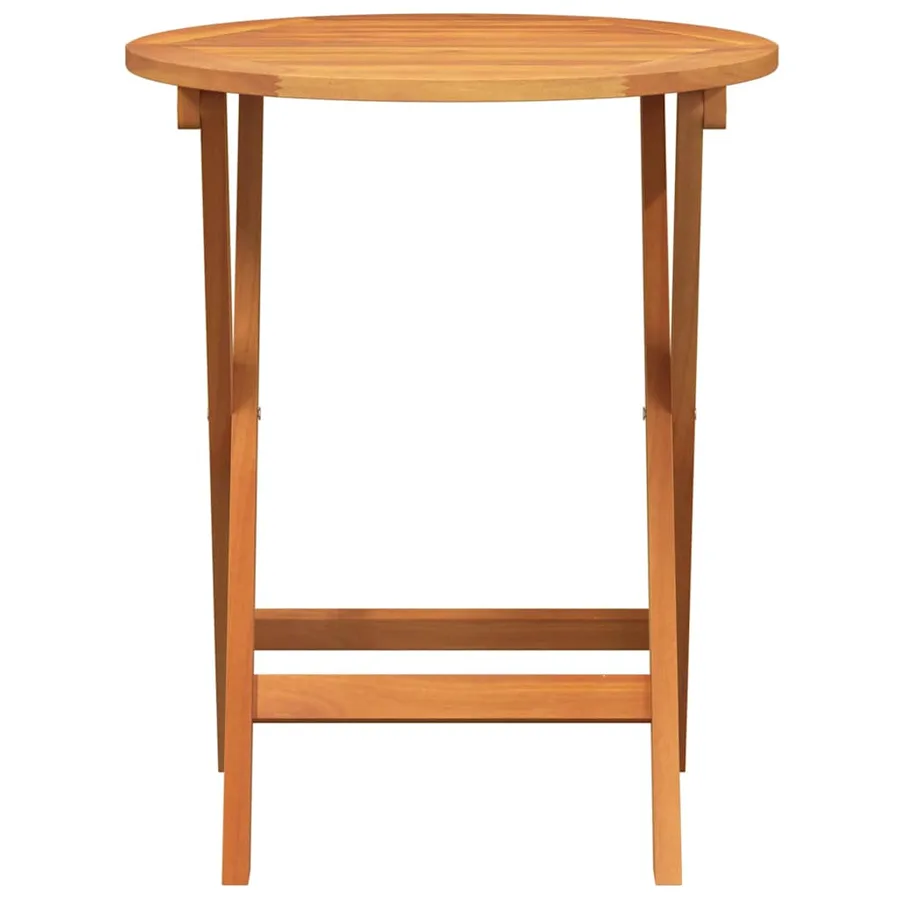 Table de Jardin Naturel 60 x 60 x 72 cm Bois d'Acacia Massif - 4