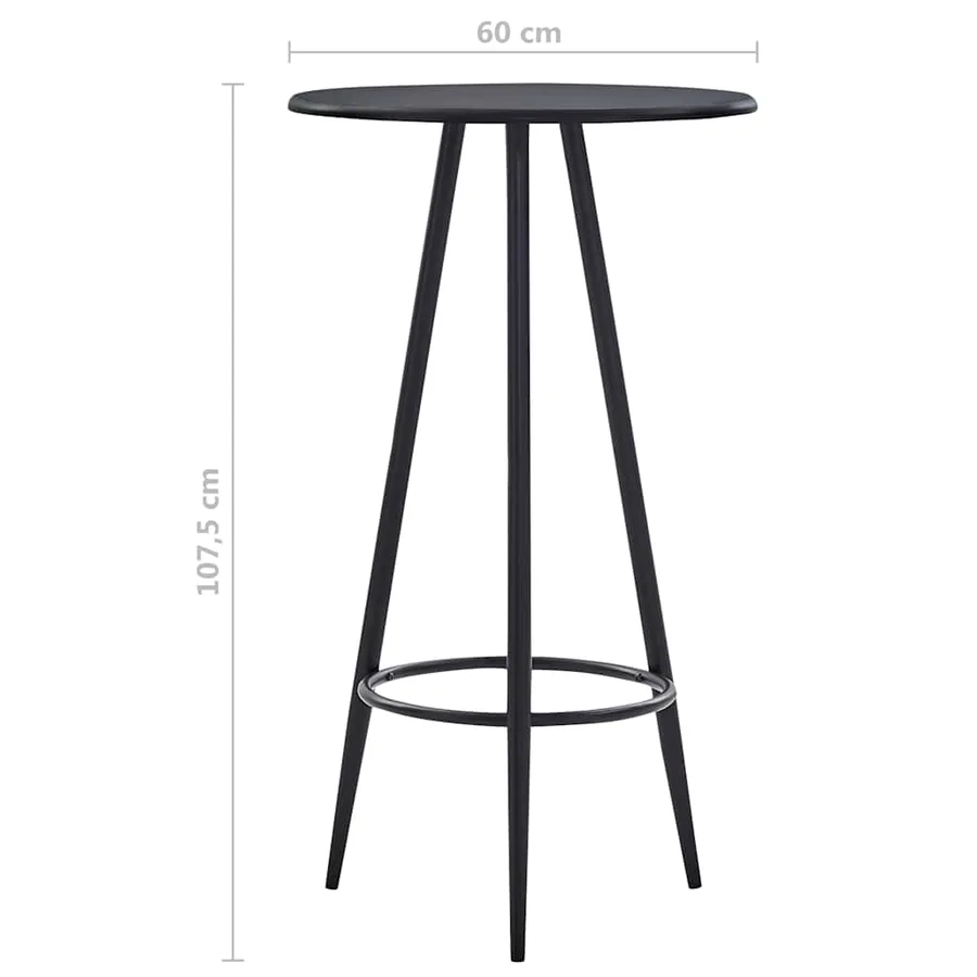Ensemble de bar 5 pcs Tissu Noir - 11