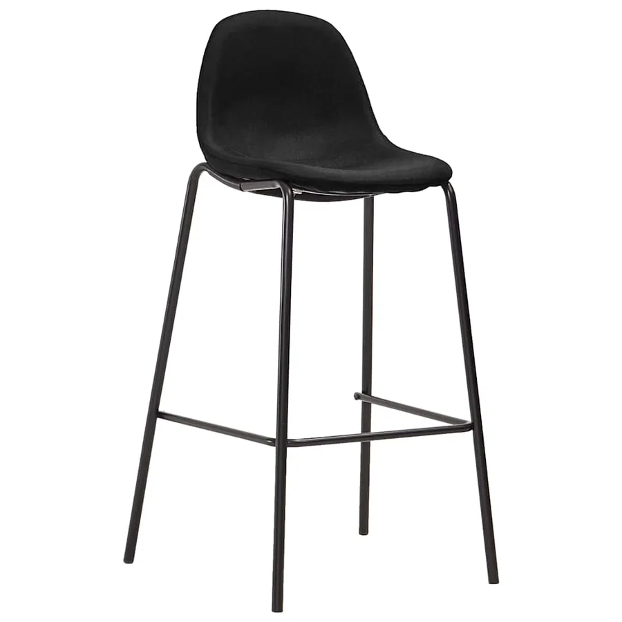 Ensemble de bar 5 pcs Tissu Noir - 6