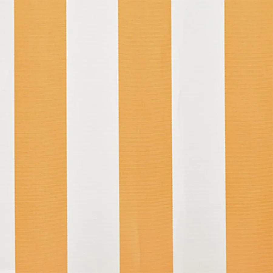 Tissu de remplacement pour auvent jaune et blanc 6x3 m polyester - 4