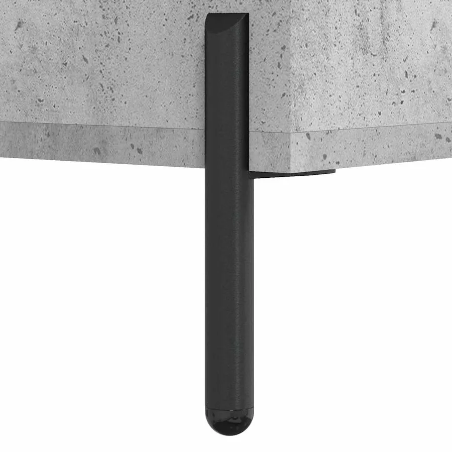 Buffet haut Gris béton 69,5x34x180 cm Bois d'ingénierie - 12