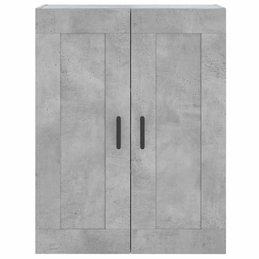 Buffet haut Gris béton 69,5x34x180 cm Bois d'ingénierie - 6
