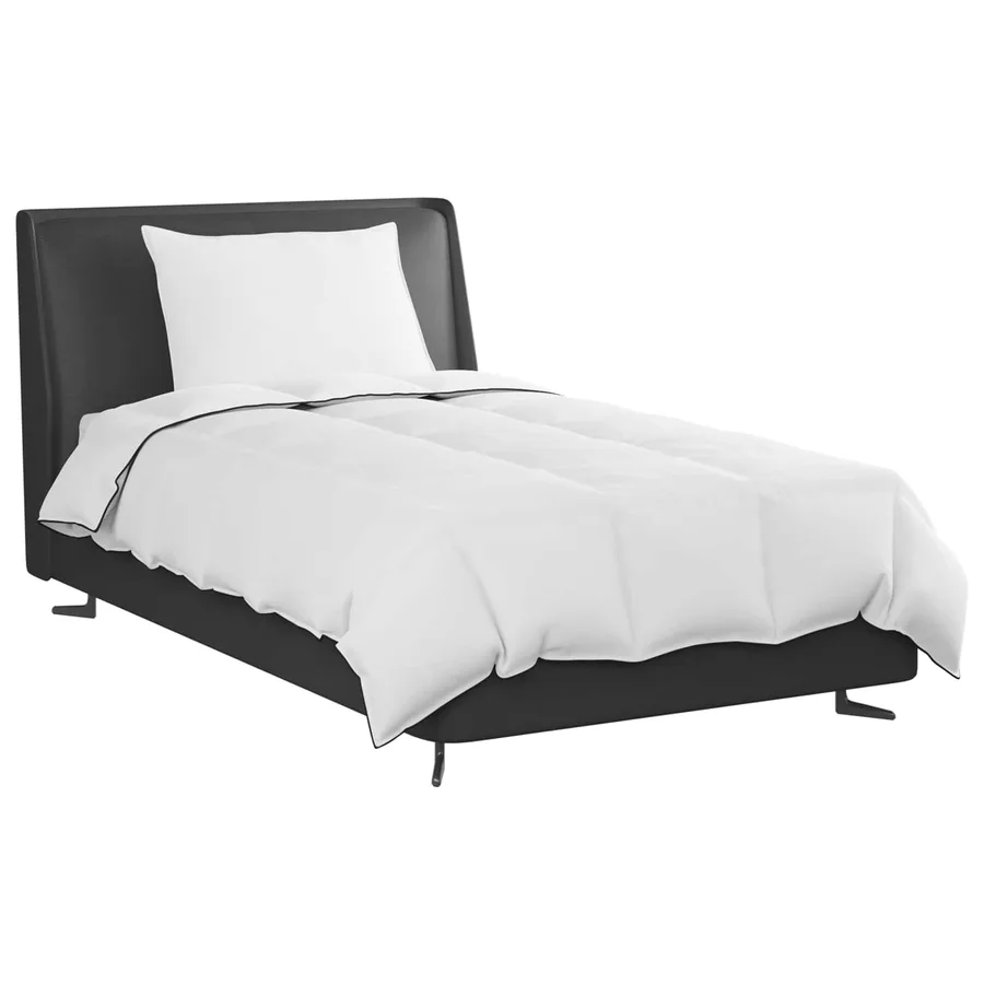 Duvet d'hiver avec oreiller 2 pcs Blanc Plume de canard - 3