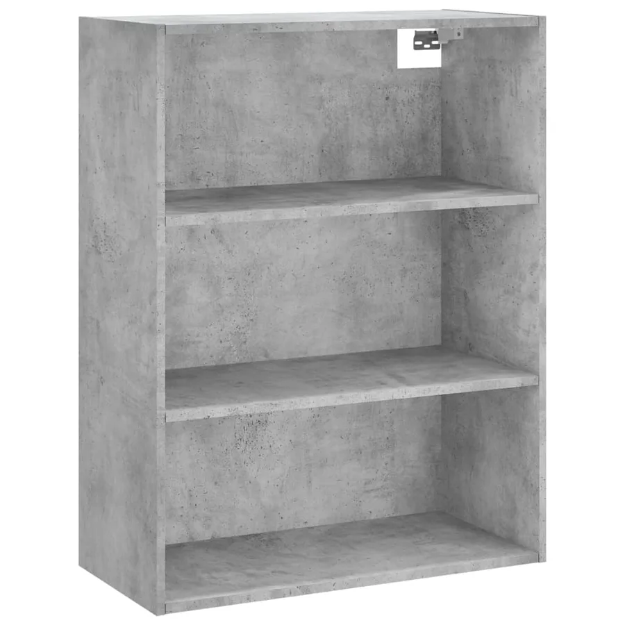 Buffet haut Gris béton 69,5x34x180 cm Bois d'ingénierie - 5