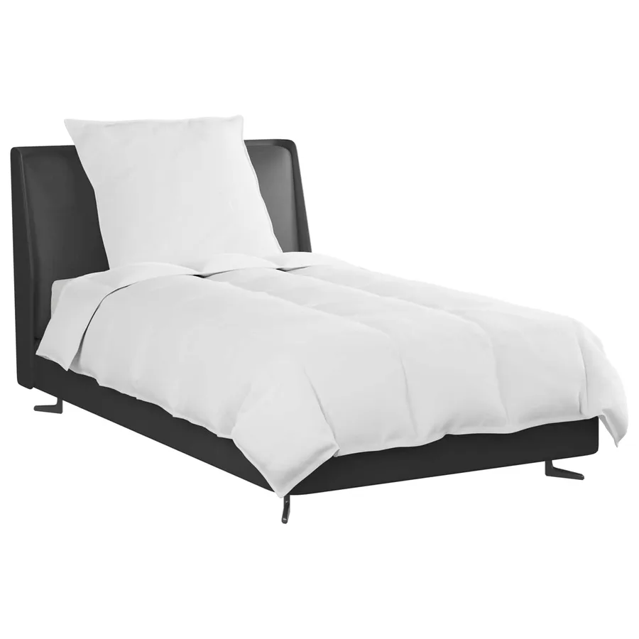 Duvet d'hiver avec oreiller 2 pcs Blanc Plume de canard - 3