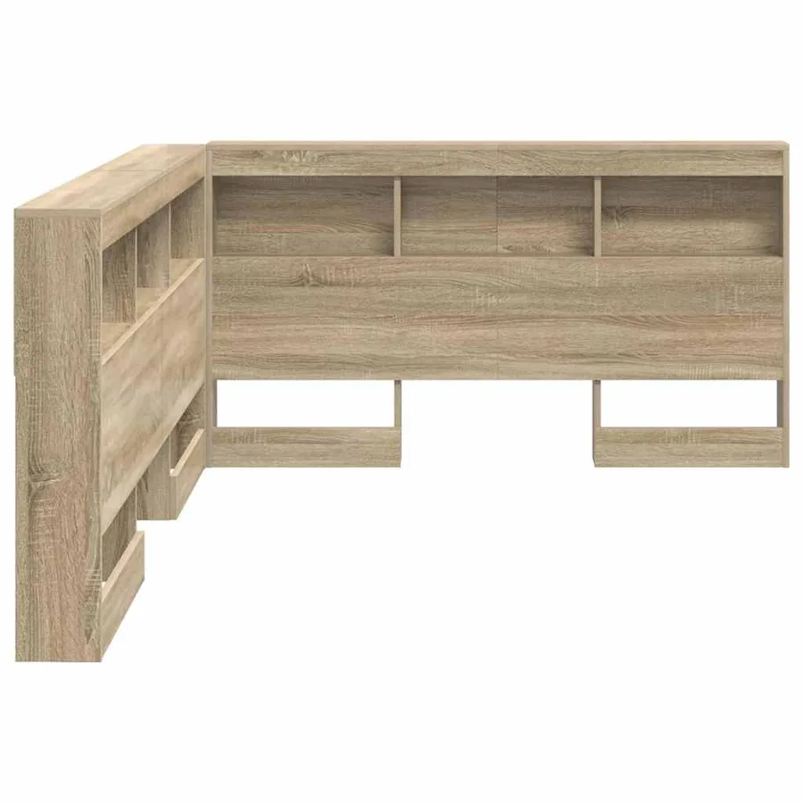 Tête de lit de rangement Chêne Sonoma 150 cm Bois d'ingénierie - 7