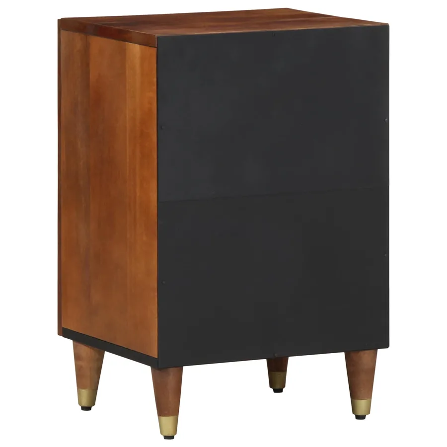 Cabinet de salle de bain avec porte Marron miel 38 x 33 x 58 cm - 6