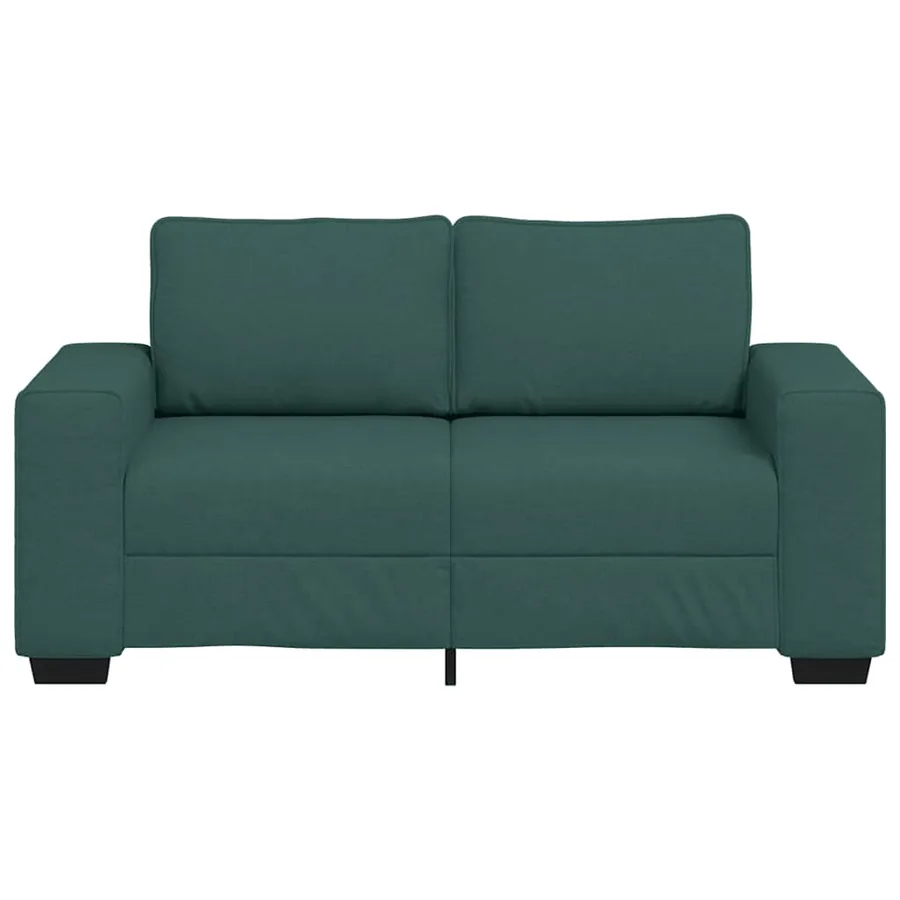 Canapé 2 places vert foncé 160 x 77 x 82 cm en tissu - 4