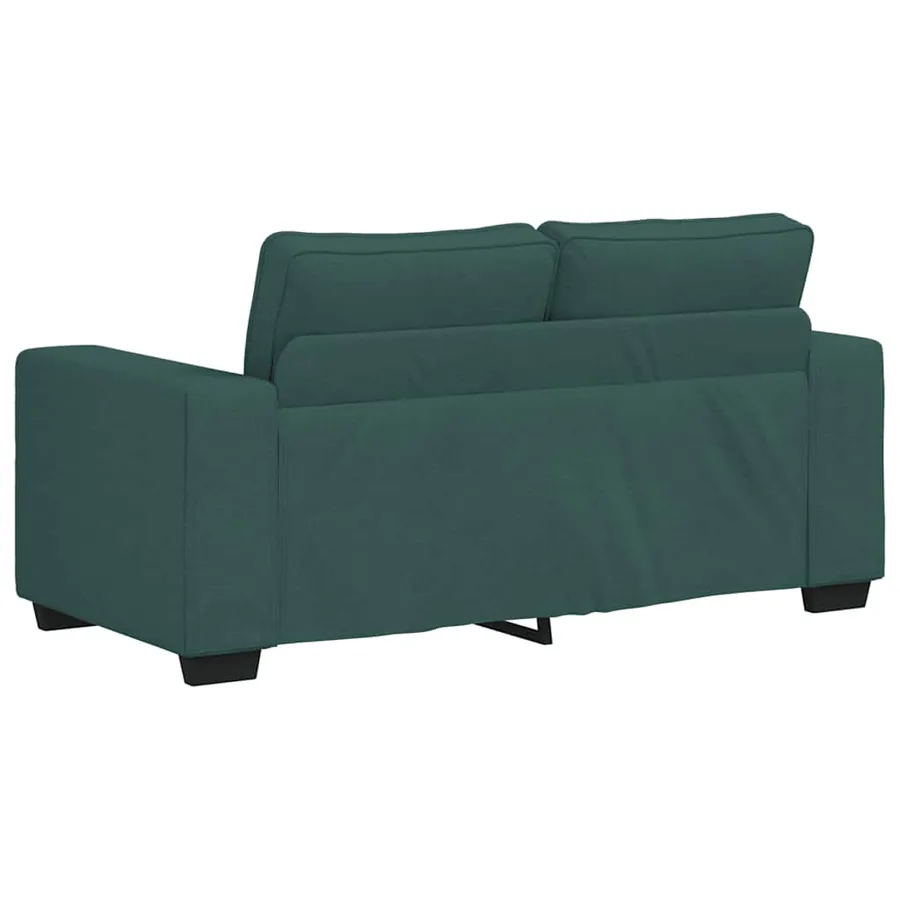 Canapé 2 places vert foncé 160 x 77 x 82 cm en tissu - 6