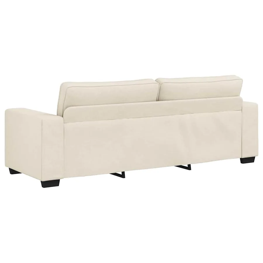 Canapé 3 pcs Beige 221 x 80 x 82 cm Tissu en lin mélangé - 9