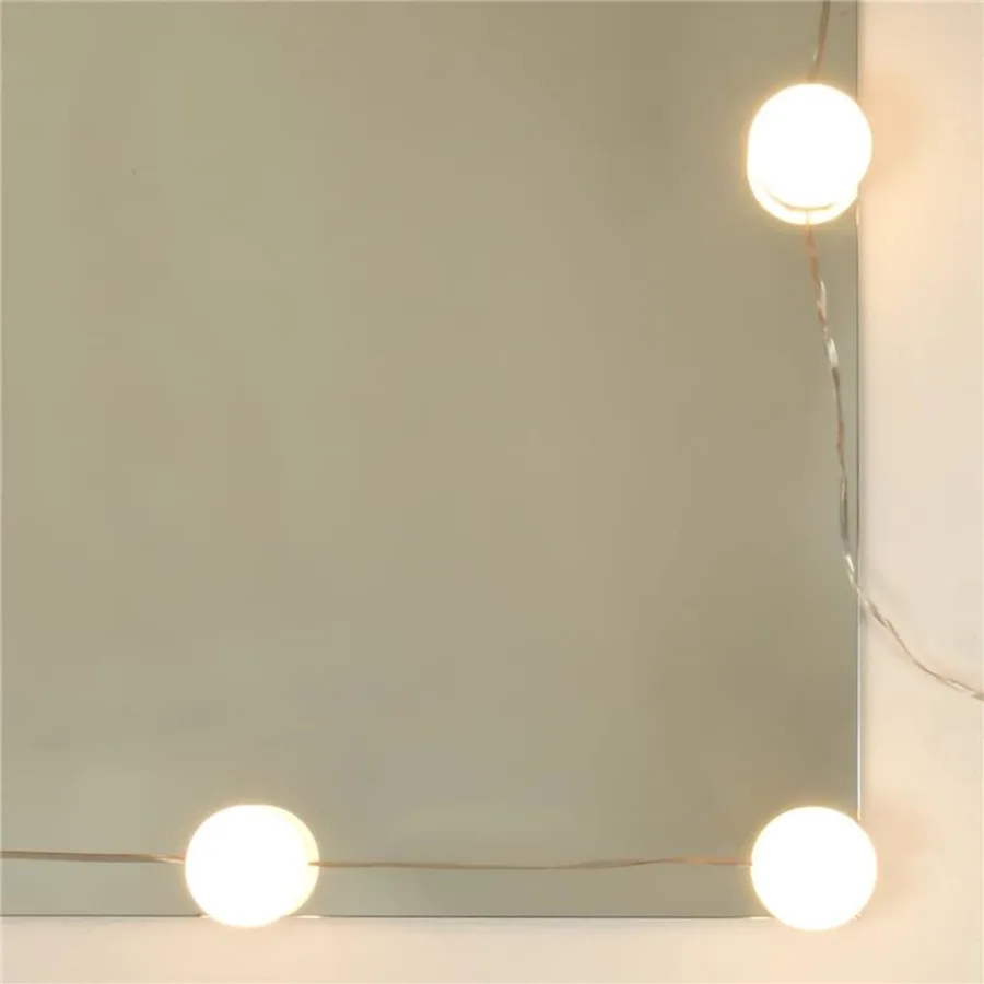Ensemble de coiffeuse avec LED Chêne Sonoma Bois d'ingénierie - 8