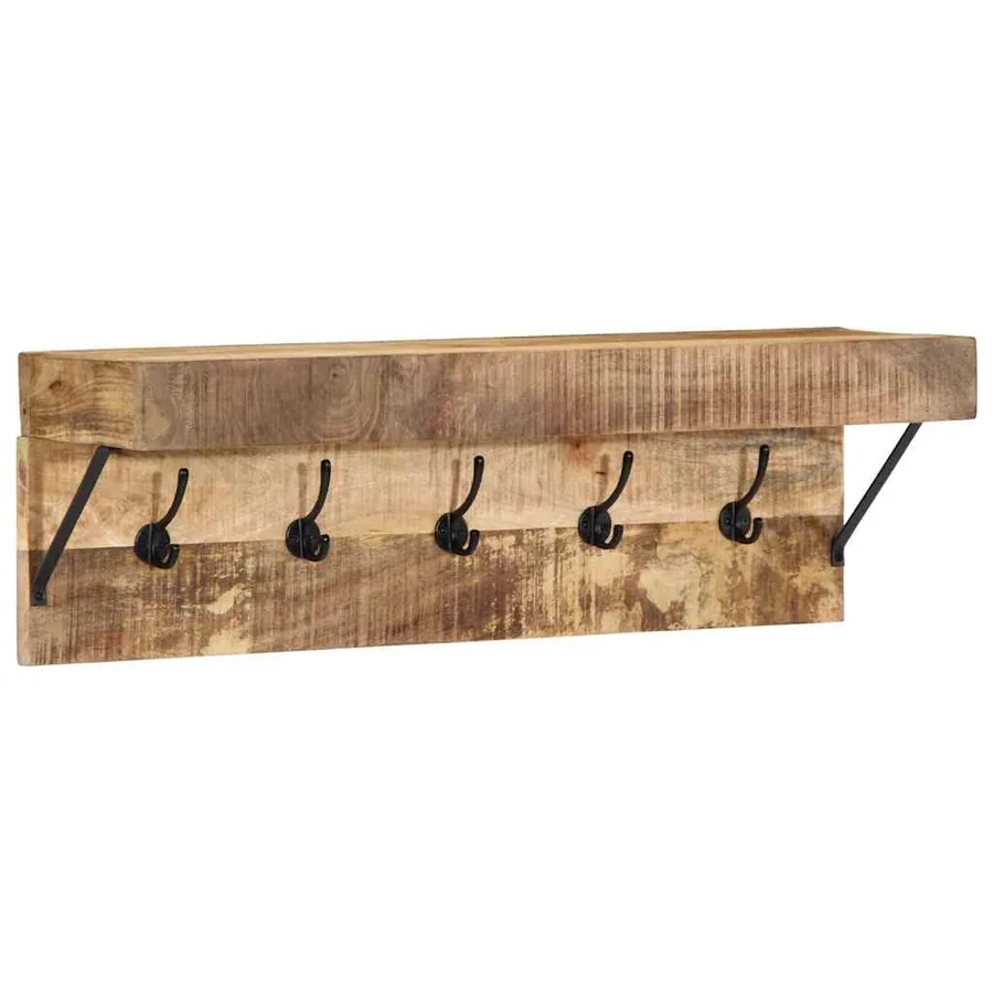 Porte-manteau Marron 73 x 19 x 23 cm Bois de manguier massif
