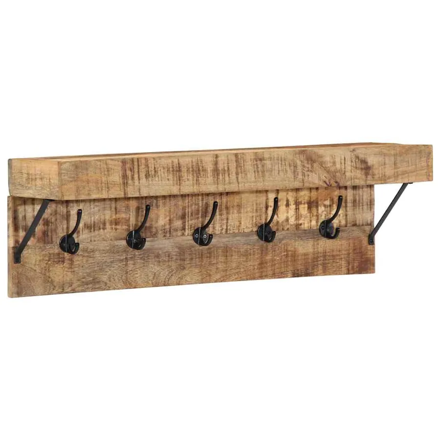 Porte-manteau Marron 73 x 19 x 23 cm Bois de manguier massif - 3