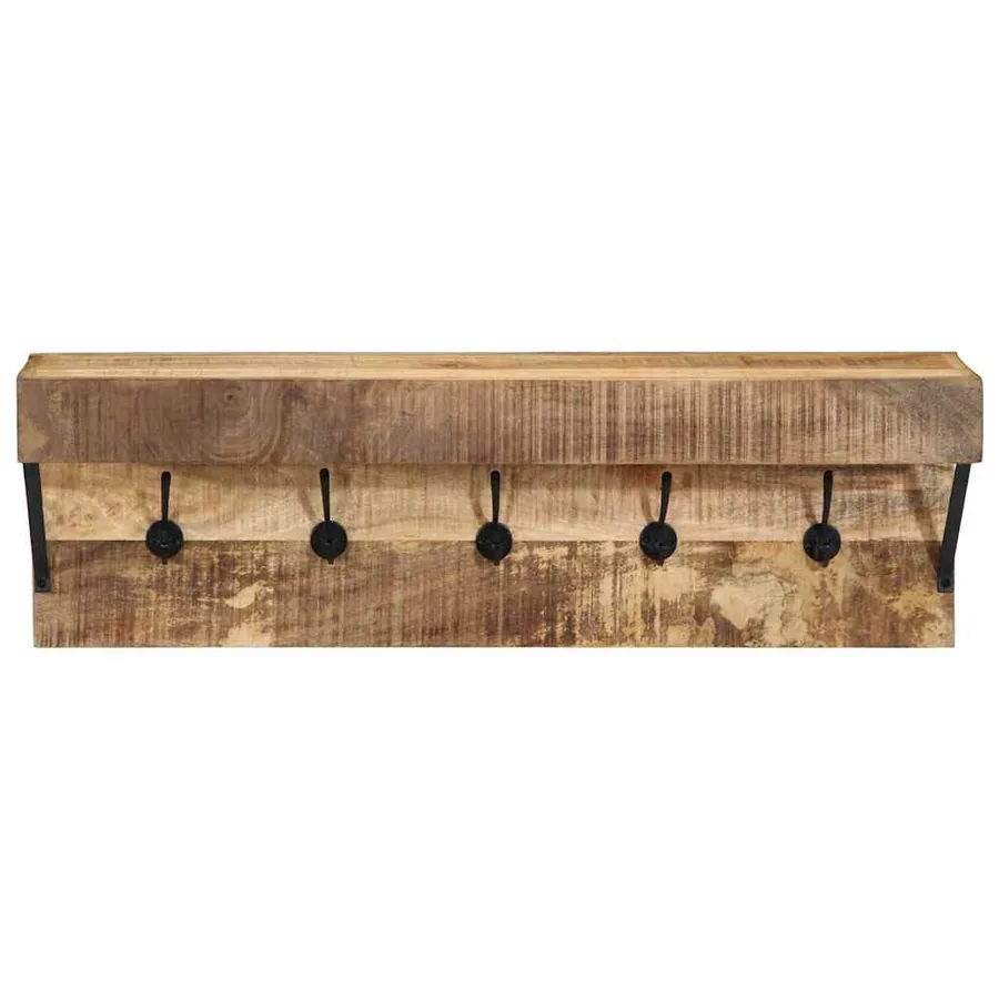 Porte-manteau Marron 73 x 19 x 23 cm Bois de manguier massif - 4