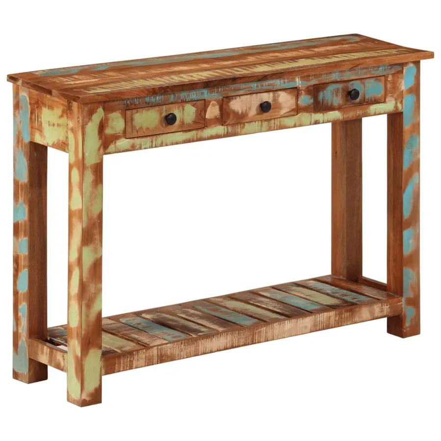 Table console 110x30x76 cm Bois massif de récupération