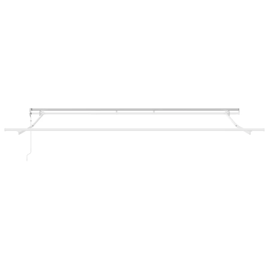Auvent rétractable Gris clair 400 × 300 cm Tissu et Aluminium - 2