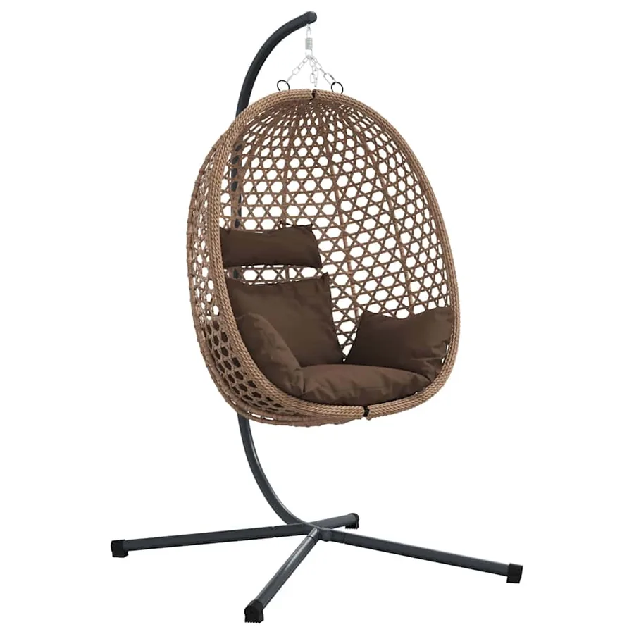 Chaise suspendue Café 104 x 100 x 191 cm polyrotin - 2